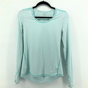ATHLETA Chi Long Sleeve Performance Top Green